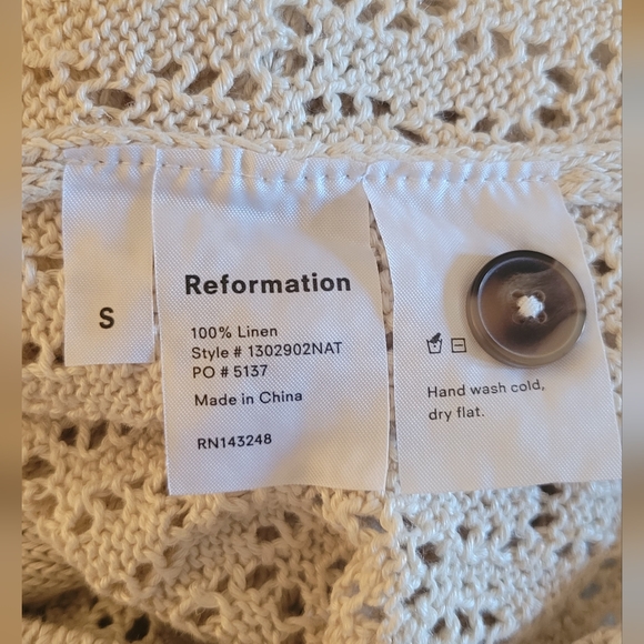 Reformation Ivory Knit Cardigan - Picture 8 of 8